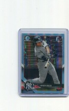 2018 Bowman Chrome Sky Blue Refractor Ryder Green 1st Bowman 148/402