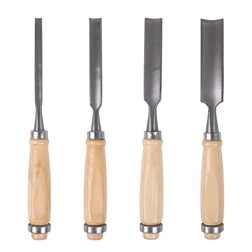 CNBTR Carbon Steel Carving Firmer Gouge Semicircle Wood Chisel Set DIY 