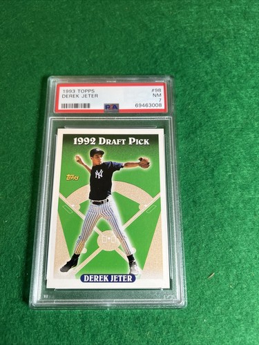 1993 Topps Derek Jeter PSA 7 NM Rookie Card #98, New York Yankees RC HOF