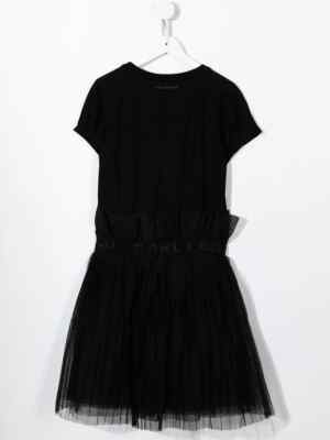NWT NEW Karl Lagerfeld black tule logo dress 5y 6y
