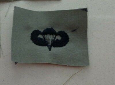U.S.AIR FORCE PATCH, OBSOLETE ABU,BASIC PARACHUTE BADGE 