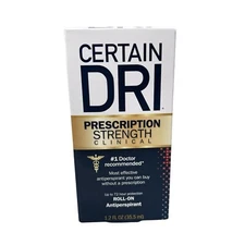 Certain Dri Prescription Strength Clinical Antiperspirant Deodorant, Exp: 03/26