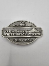 NRA Whittington Center Belt Buckle 25th Anniversary Vintage NICE
