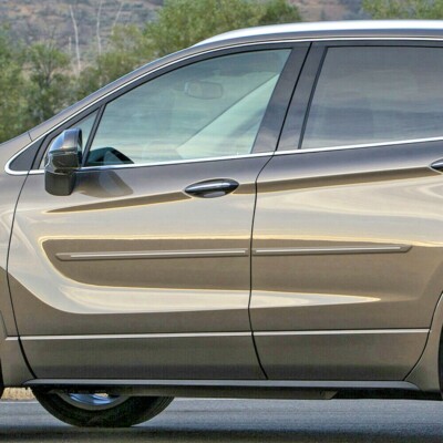 For: Buick Envision 2016-2020 Painted Side Moldings w/ Chrome Inserts #CF-ENV16