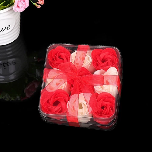 Rose Soap Flowers Gift Box Valentine's Day Gift Bouquet Wedding Home DecoratiLR - Picture 3 of 15