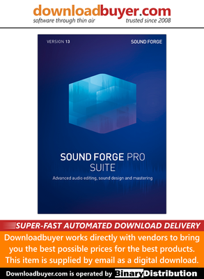 Magix Sound Forge Pro 13 Suite Per Pc Approvato Digital Download Ebay