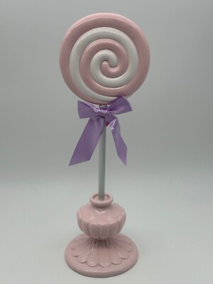 TK Maxx Weihnachten Pastell Rosa Zuckerstange Wirbel Lutscher Ornament 50cm