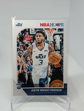 2019-20 Hoops #256 Justin Wright-Foreman RC Utah Jazz B4D