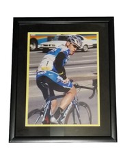 Lance Armstrong Cycling Photo Framed Picture Nike AMD Discovery Channel