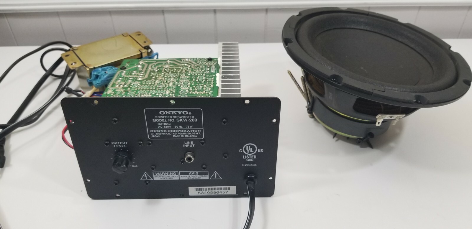 onkyo 10 inch subwoofer