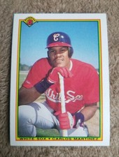 1990 Bowman Chicago White Sox Baseball Card #322 Carlos Martinez