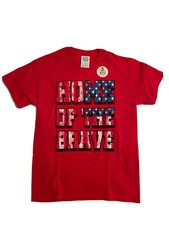 Children s 4th of July Home of the Brave Red Kids T-shirt USA