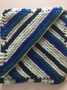 baby boy knitted blanket