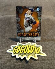 2016 Bowman Chrome #OOG-4 Kenta Maeda Out Of The Gate Orange Refractor #/25
