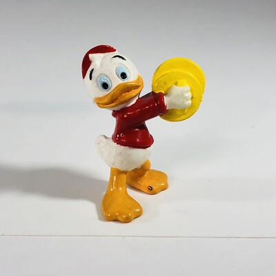 Disney 1986 Huey Duck Tales Cymbals Bullyland W Germany PVC Figure 2.5''