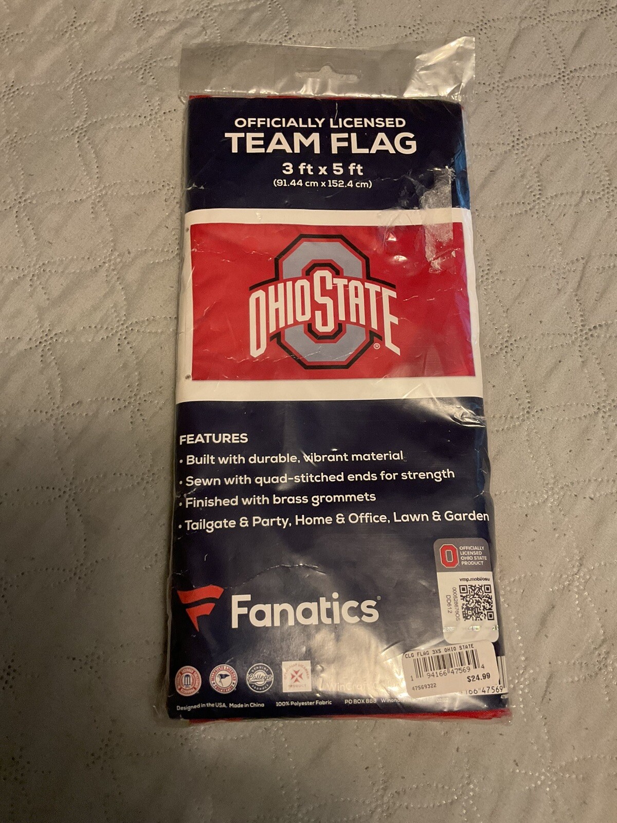 Ohio State Buckeyes 3x5 Team Flag Fanatics Wincraft Collection NCAA Football
