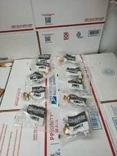 (10) GLIDERITE HARDWARE 1-1/8" ROUND SATIN GOLD CABINET PULL KNOB 5411-SG-1