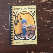 1983 Marshalltown Police Wives Auxiliary Cookbook Marshalltown Iowa