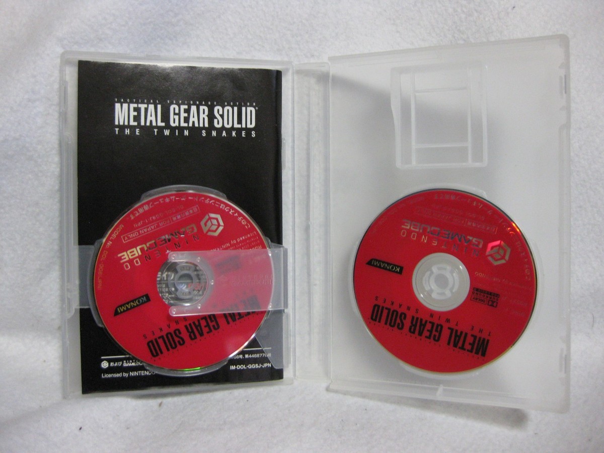 Metal Gear Solid The Twin Snakes Game Cube Nintendo Japan Official
