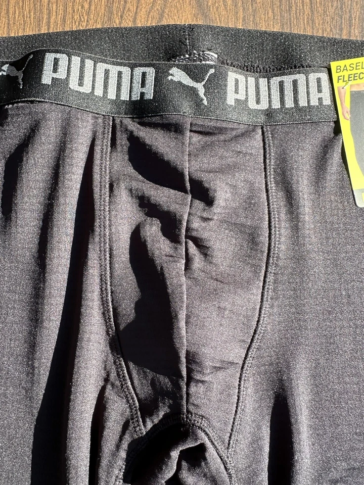 Pantalón polar Puma grande de peso pesado para hombre NUEVO negro ultra suave Foto 4 de 4
