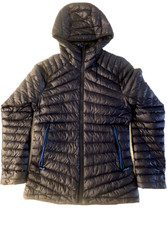 Womens Forclaz Decathlon Down Jacket, Padded Hooded Puffer, Mt100, Small