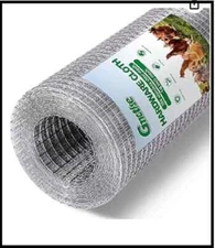 304 Stainless Steel Mesh Hardware Cloth 1/4 Inch Chicken Wire Fencing（12In×10Ft）