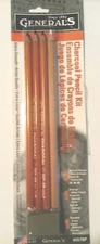 Artists' Charcoal Pencil Kit, General's, New in package -b