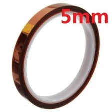 5mm 100ft BGA High Temperature Heat Resistant Polyimide Kapton Tape Gold