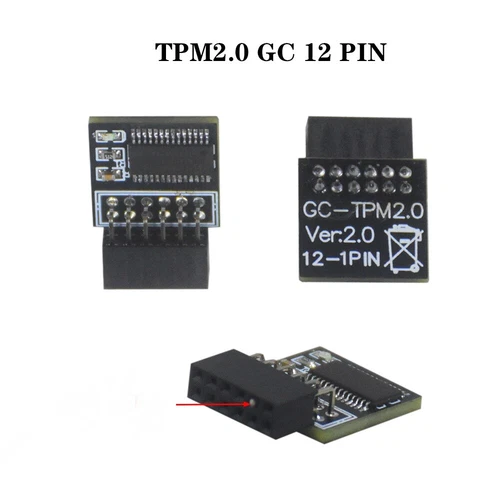 New 12 Pin TPM 2.0 Module Securely Encryption Keys PC System For GIGABYTE GC