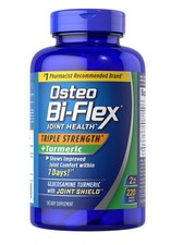 Osteo Bi-Flex 220 ct-Triple Strength Turmeric-Joint Health Supplement-Exp 2027 