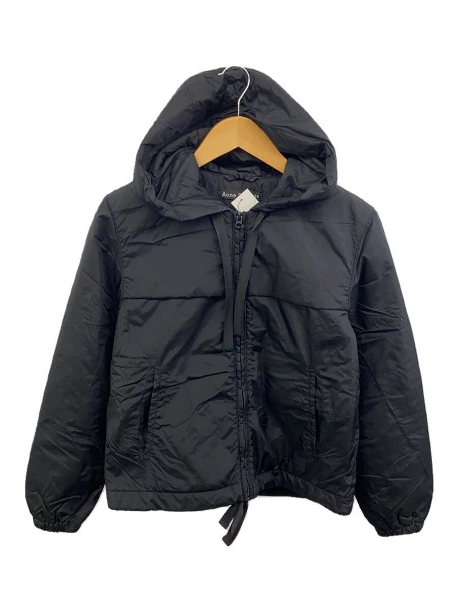 Acne Studios Other Mayland Face Giacca con Cappuccio XXS Nylon Nero 223173