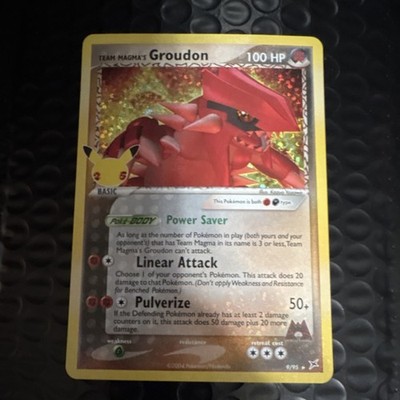 Pokémon Team Magma's Groudon Celebrations Classic Collection Holo 9/95 HP100