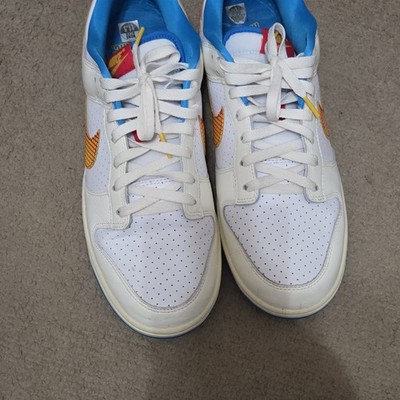 Nike Dunk Low Harlem Globetrotters HQ3613-133 Ivory Blue Red Low Top Sneaker