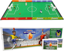 Tipp-Kick Mania Calcio Balilla Set Pronto per Il Gioco Con 2 Giocatori, 2 Portie