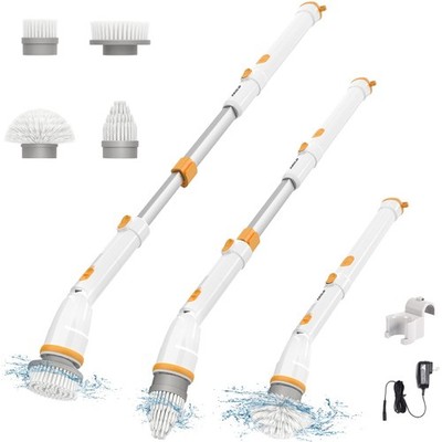 Spin Scrubber, 380RPM High Speed Power Scrubber, Cordless Cleaning Brush 2 Sp...