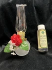VINTAGE LAMPLIGHT FARMS “MAYFAIR”, OIL LAMP WITH ODORLESS LAMP OIL NEW OLD STOCK