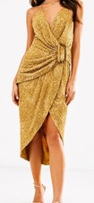 New ASOS Sequin Drape Midi Dress 10 Buckle Party Evening Occasion