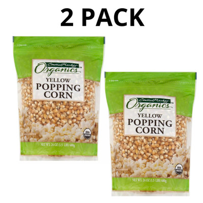 Central Market Organic Yellow Popping Corn 24 oz - 2 PACK