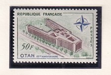 🦬Timbre France N°1228 Neuf ** Le Palais de l'OTAN - 1959  - MNH**🦬
