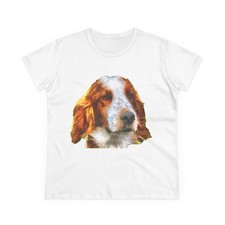 Irish Red  White Setter Women's Midweight Cotton Tee