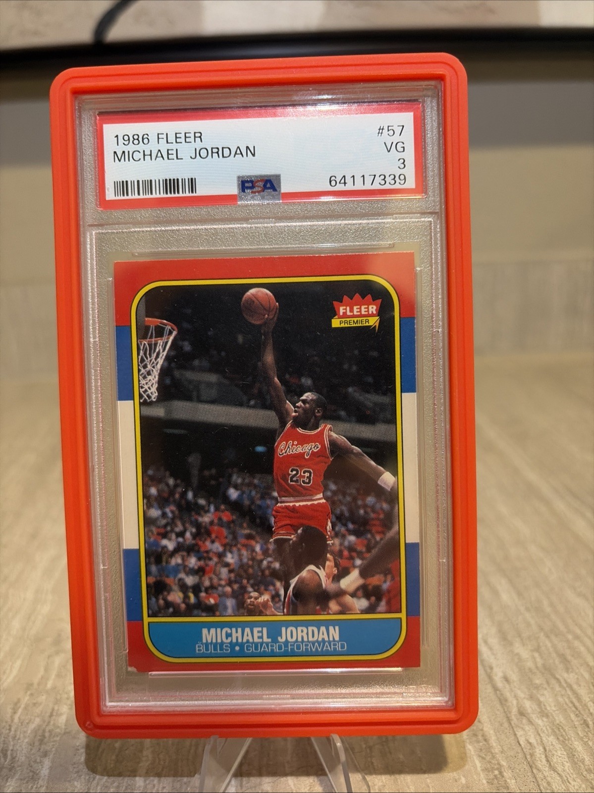 1986-87 Fleer Michael Jordan #57 PSA 3 (RC)