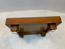 Vintage Wood Pedestal Display Plant Stand Figurines Collectibles 11 x 11 x  2.75