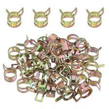 40 Pcs Spring Band Hose Clamps for 16.2-17.9mm OD 0.6" 15mm ID Multicolored