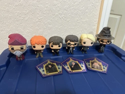 Lot Of 10 Harry Potter Funko Pops With Exclusives! Chocolate Frog Cards
