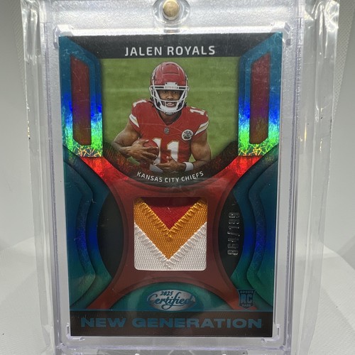 Panini 2025 Certified Jalen Royals Chiefs Rookie Jersey Teal Mirror /199 NGJ-JRS