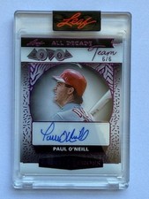2025 Leaf Sports Heroes All Decade Team 1990’s D90A-PO1 Paul O'Neill Auto 6/6