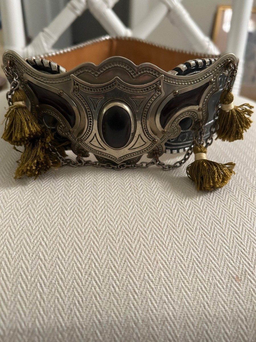 Vintage 80’s Cesar Ugarte Gstaad Switzerland Art Production Hand Crafted Belt