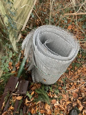 Galvanized Metal Mesh for Render 4 pieces 700mm width. New / surplus. - Image 1 of 2
