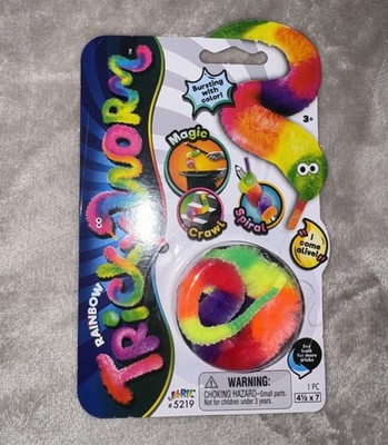 Fuzzy Worms on Strings on a String Magic Worms Fidget Toy (4 Assorted Individual