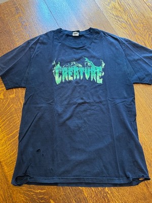 Vintage Creature Skateboards 90s LARGE  NHS Classic Distressed
